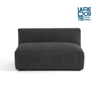 Riga banquette 2 places texturé gris anthracite