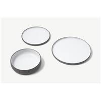Juni service vaisselle gris et blanc