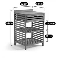Safavieh meuble d'appoint de jardin en Acacia