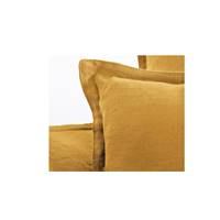 Noad fauteuil lin froissé safran
