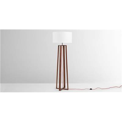Asher lampadaire bois foncé