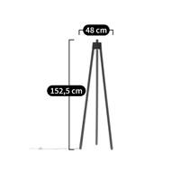 Illuzia pied de lampadaire en chêne