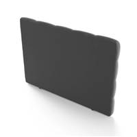 Nastave tête de lit 160cm en velours gris foncé