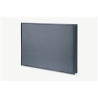 Burle tte de lit bleu denim 140x200