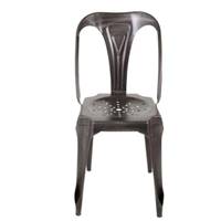 Indus chaise métal grise antique