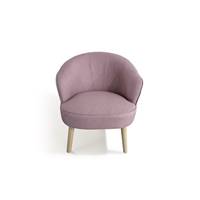 Lindsay chaise en tissu vieux rose