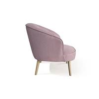 Lindsay chaise en tissu vieux rose