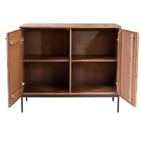 Maize petit buffet 2 portes en bois recyclé et métal