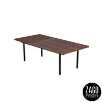 Nuance table basse moderne en placage noyer L120