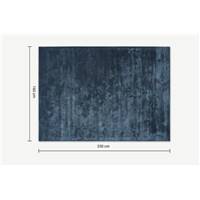 Merkoya tapis bleu ardoise 160x230