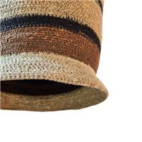 Milda petite suspension en jute rayé naturelle et marron ø30
