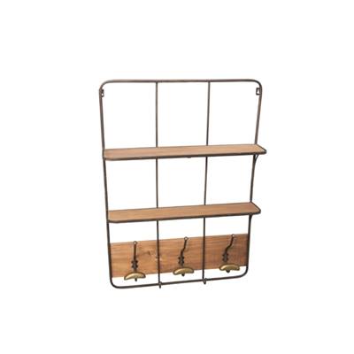 Etagère avec 3 patères