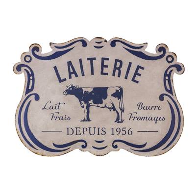 Plaque publicitaire "Laiterie"