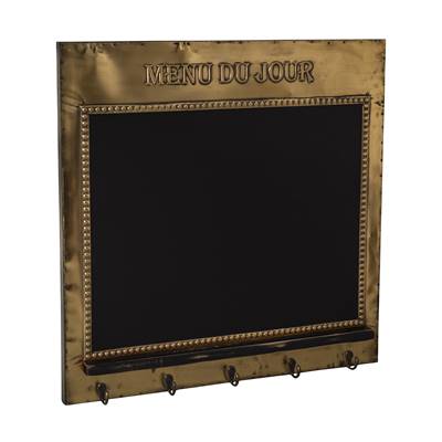 Tableau laiton "Menu du jour"