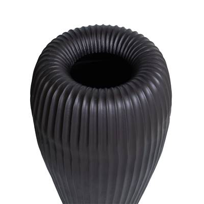 Set 2 vases doré H:63-noir H:49