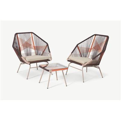 Copa salon de jardin marron foncé