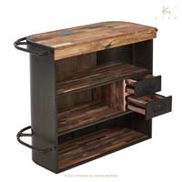 Nautical bar central bois de bateau recyclé L144cm