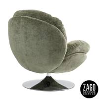 Topi fauteuil pivotant tissu texturé kaki