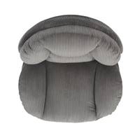 Topi fauteuil pivotant velours côtelé gris