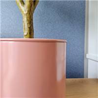 Mina cache-pot en métal rose