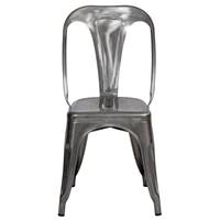 Lix chaise en métal chromé style industriel