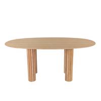 Juliette table à manger en bois de chêne veiné 6 personnes L180