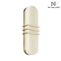 Galene applique murale pierre de jade et métal laiton H40cm