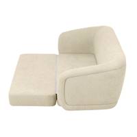 Vico canapé convertible en tissu tweed sable