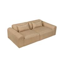 Aramis canapé 3 places en tissu tweed jaune miami