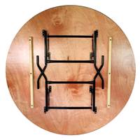 Look table pliante ronde naturelle
