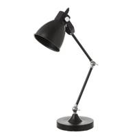 Flexo lampe de table en métal noir