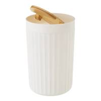 Pritta poubelle 5L en bambou blanc