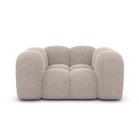 Cotton fauteuil 1 place en tissu texturé beige