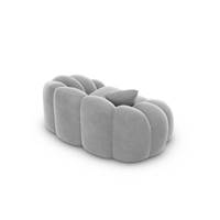Dolban fauteuil en velours gris clair effet nuage