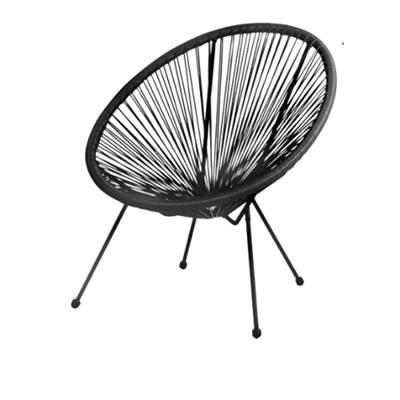 Le Cabana fauteuil en résine noir