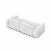 Buccana canapé 2 places en tissu bouclé blanc