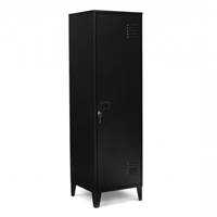 Barte armoire vestiaire en métal noir