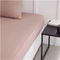 Essential drap housse 90x190 23cm coton rose