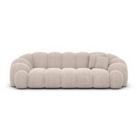 Dolban canapé 3 places en tissu texturé beige