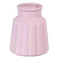 Birgit vase en céramique rose texturé H17cm