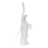 Libby lampe de table en polyurésine statue de la liberté blanche câble blanc H57