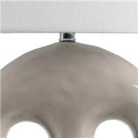 Monarch lampe de table en céramique beige blanc 2 arches