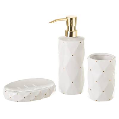 Pur set de toilette céramique blanc