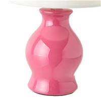 Finley lampe en céramique rose et blanc