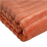 Zoa plaid en flanelle relief terracotta 130x160