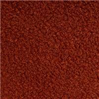 Sherpa coussin bouclé terracotta 45x45