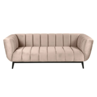 Amaro canap 3 places en velours beige