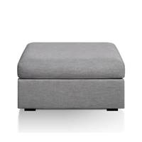 Binor pouf chiné en polyester gris clair