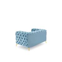 Bali fauteuil en velours bleu