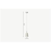 Norah suspension gris et laiton